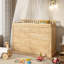 Commode à langer 10 tiroirs 100% bois massif l 55 po Bradly