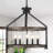 Amadi 5 - Light 20.31'' Dimmable Farmhouse Lantern Geometric Candle Style Chandelier With Glass Shade For Dining Room Entryway Hallway Foyer Kitchen-1027237103