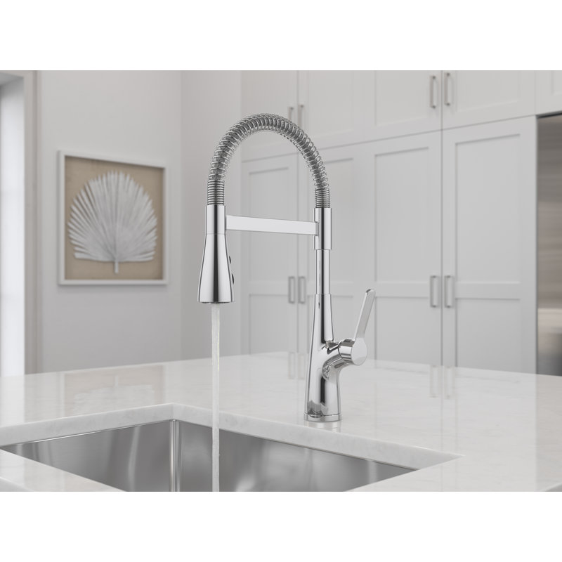 Neera Culinary Look Pull Down Single Handle Kitchen Faucet, Polished Chrome