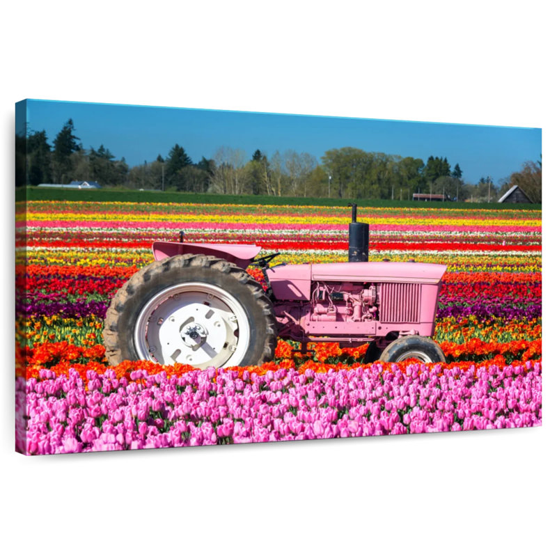 Tracteur de ferme à tulipes Alvord, H 8 po x l 12 po