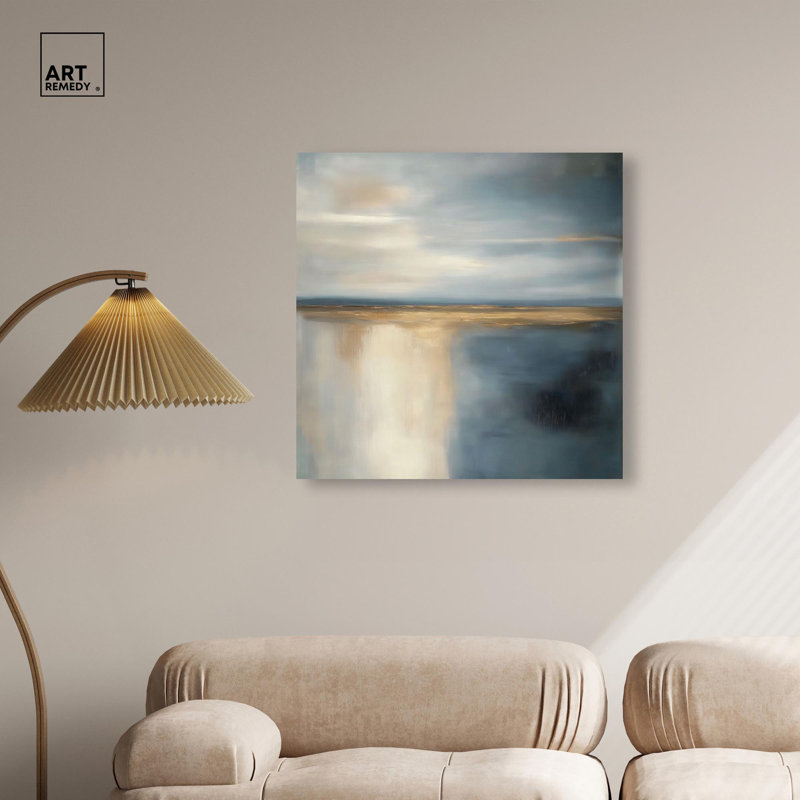 "Coastal Dreams", art mural bleu par , Toile tendue, H 30 po x l 30 po