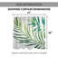 Rideau de douche simple aquarelle Donte