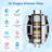 10" Filtered Shower Head,High Plessure 10-Spray Handheld,20 Stage Shower Filter,Extension Arm, 71" Hose-119691172