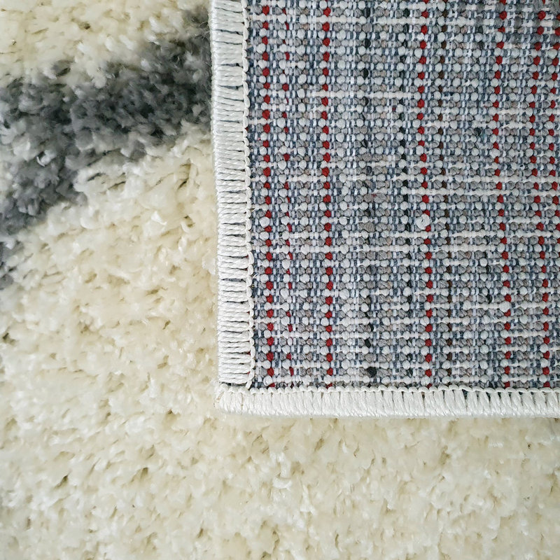 Nay Moroccan Shag Area Rug, Rectangle 120 x 170cm