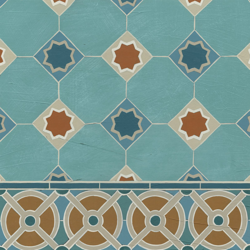 Moroccan Tile IV - Wrapped Canvas Print, 30cm H x 30cm W