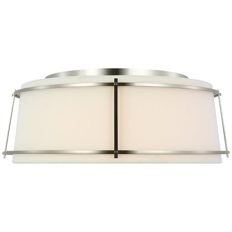 Callaway 1 - Light LED Flush Mount, Antique Brass, 6.5" H x 17.25" W x 17.25" D