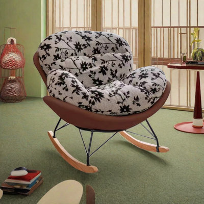 Chaise berçante rétro