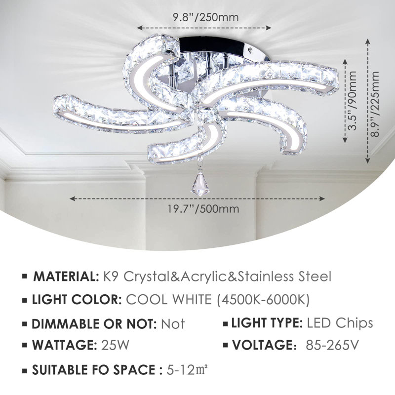 Caleta LED Geometric Chandelier