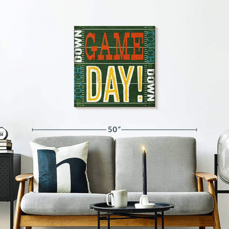Football typographie II, H 24 po x l 24 po