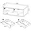 Ensemble de table basse et de bout avec rangement Latte 3 pièces Ingram-1064896980