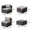 Ensemble de conversation avec coussins 8 pièces Nork Patio Furniture-1920189983-1920189978