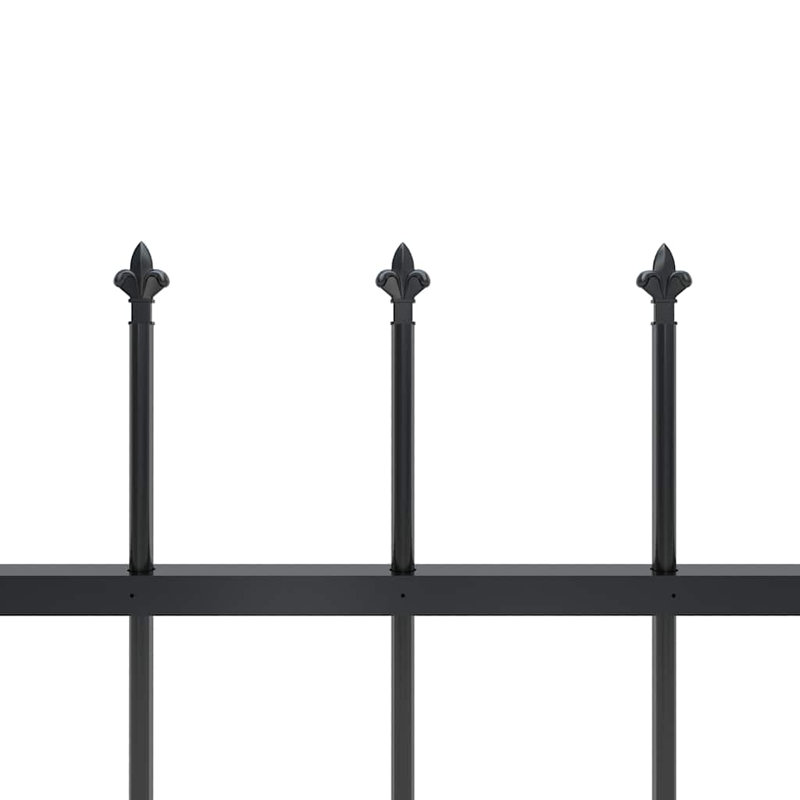 Raziya 2D Garden Picket Fence Panel, 1m H x 1.8m W