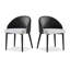 Chaise d'appoint à dossier beige uni (ensemble de 2)-129993345