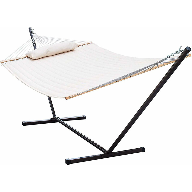 Hamac de camping en tissu matelassé avec support Nuirfield