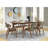 Marcella Dark Walnut Mid-Century Rectangle Dining Table