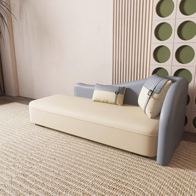 Chaise longue en similicuir Sterline