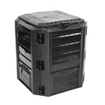 100 Gallons Polyethylene Plastic Outdoor Stationary Composter with Latching Lid