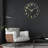 Luminous Wall Clock Glow In The Dark,Modern Wall Clocks With 3D Numbers,Decorative Wall Clock Battery Operated (Black)