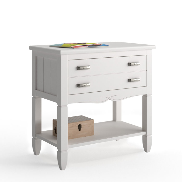 Quackenbush 2 Drawer Bedside Table