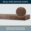 Modern Ember Vara Wood Mantel Shelf - 3 Inch Height - Variations in Grain and Natural Distressing-1268253317-1268253313
