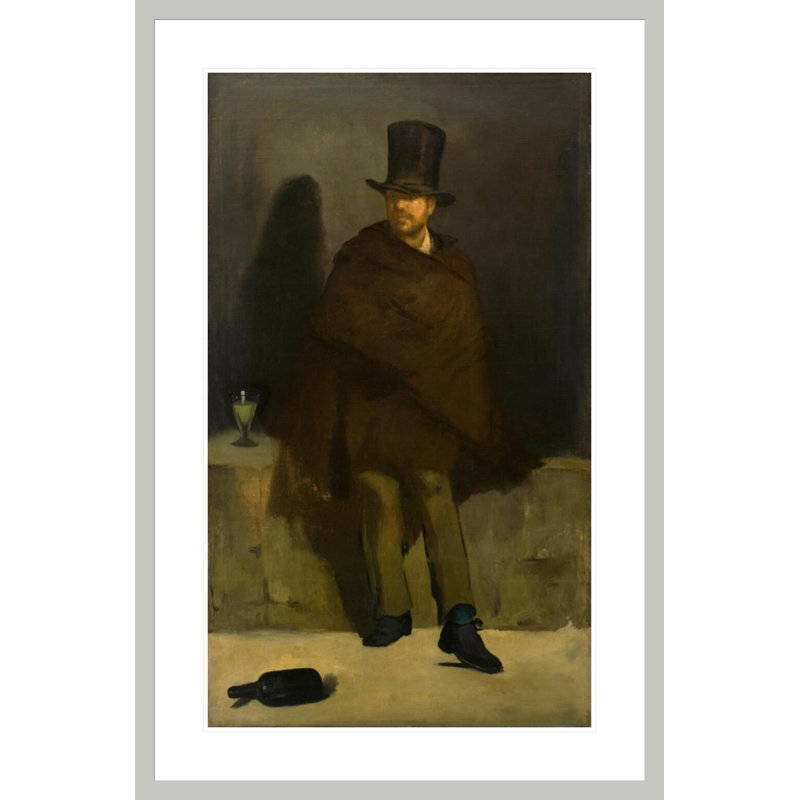 «The Absinthe Drinker» par impression giclée encadrée, 41,5 po H x 27,39 po L