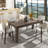 106.3 Inch Large Extendable Dining Table