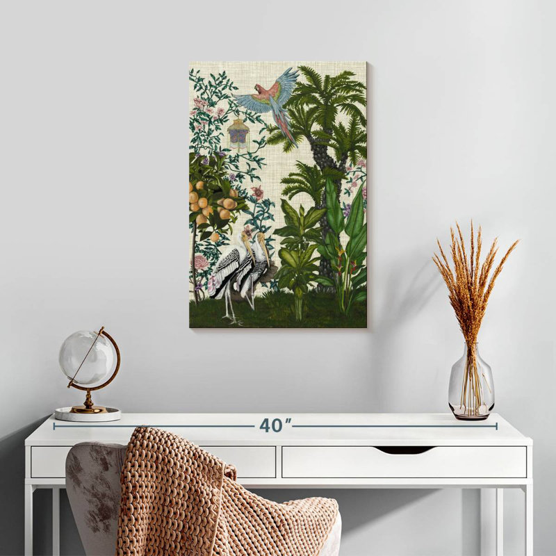Brampt Paradis Chinoiserie II, H 24 po x l 16 po