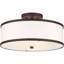 Plafonnier semi-encastré en tissu Ener-88400150-88400152