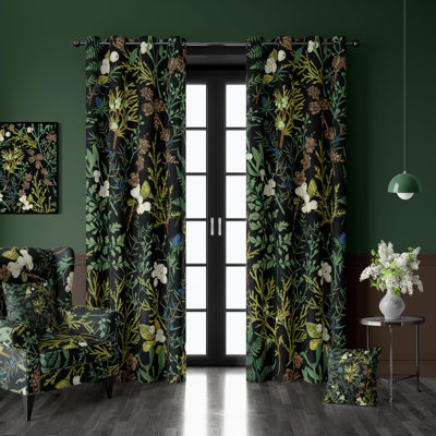 Botanical Curtains 100% Blackout 2 Panels
