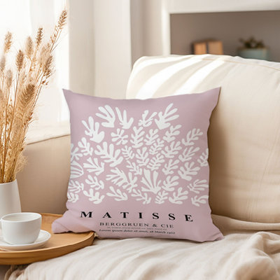 Abstract Matisse Cutouts Blush Shapes Mid-Century Modern