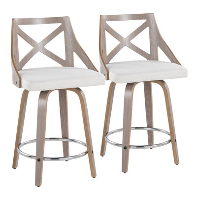 Swivel Upholstered Counter Stool
