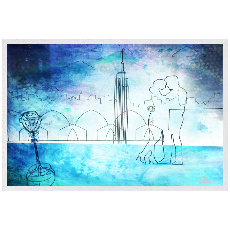 Single Picture Frame Print, 76cm H x 114cm W, White