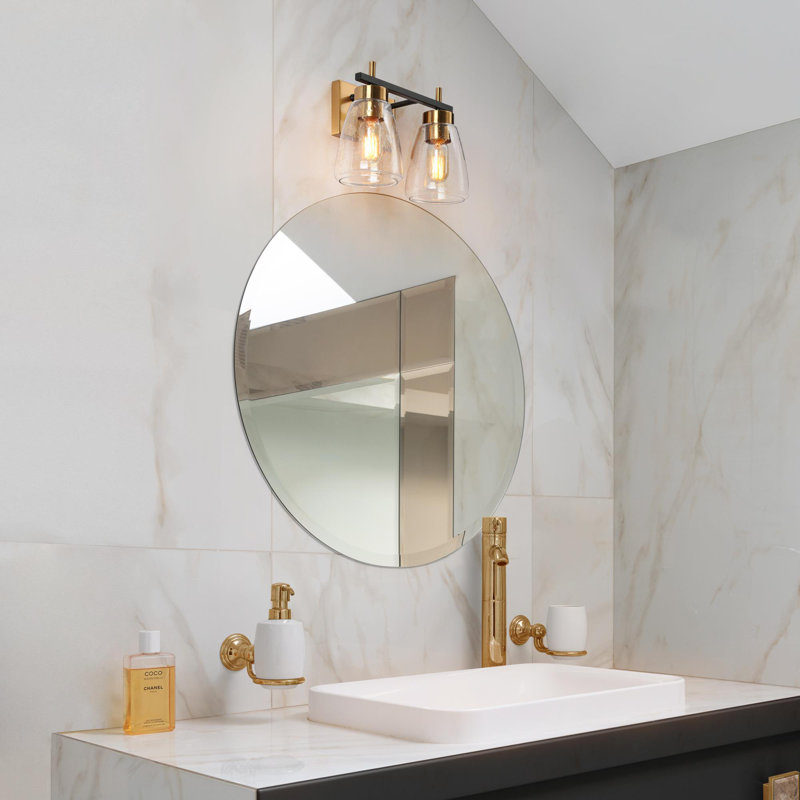 Éclairage de salle de bain à intensité variable à 4 lumières Armington, 2 lumières