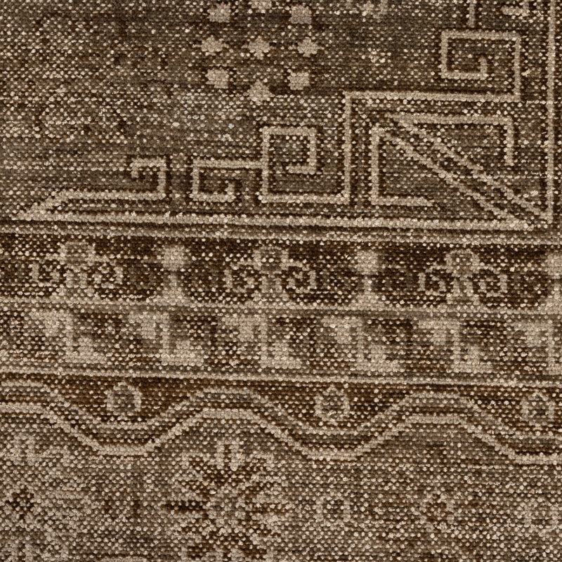 Arwen Hand Knotted Oriental Indoor Rug, Rectangle 8' x 10', Olive