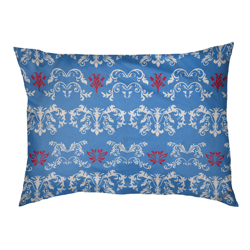 Lit pour chat Houston Houston, Bleu / blanc / rouge / brun, Taille grande - L 42 po x l 52