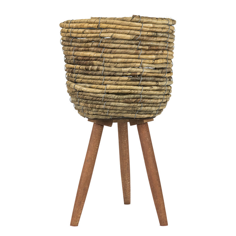 Cache-pot en osier Beanfields, H 16 po x l 10 po x P 10 po