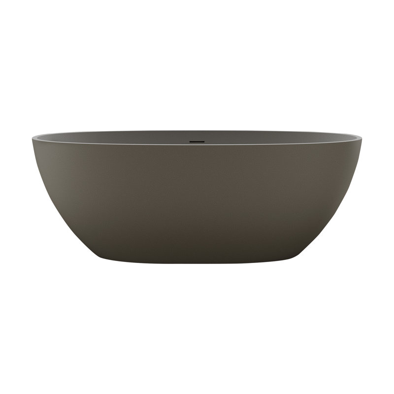 Baignoire de trempage autoportante 67 po, Terrazzo gris