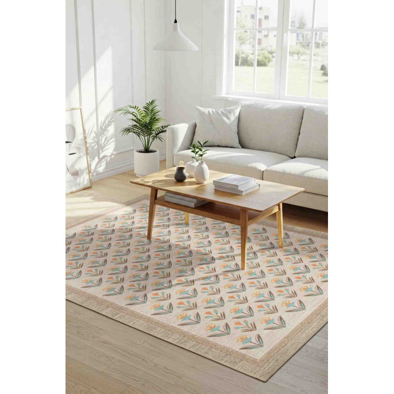 Tapis en chenille à motifs floraux Nora, Rectangle 9 pi 11 po x 13 pi 2 po