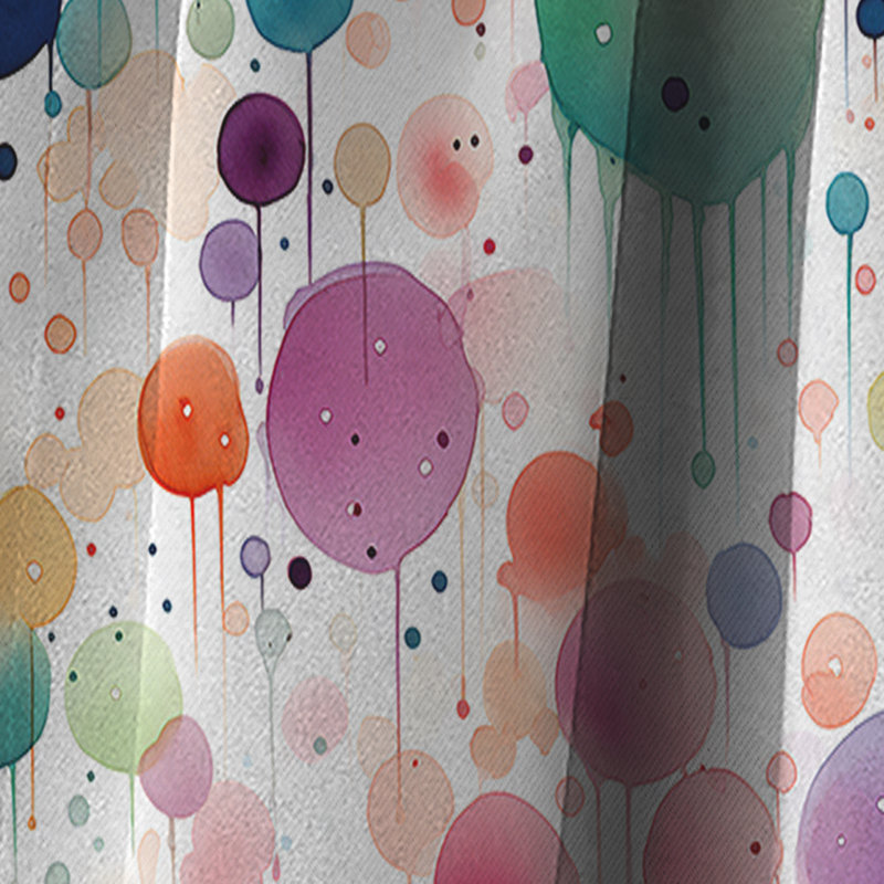 Motif à pois Watercolor Delight III - rideau abstrait - rideau occultant - 1 panneaux, L 52 po x L 108 po