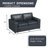 Caro Espinoza Leather Upholstered 2-Piece Living Room Set, Sofa And Loveseat-1004338965