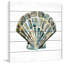 « aquarelle shells iv », reproduction d’art sur bois blanc-18829465