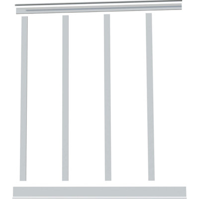 Deluxe Shaker PVC Wall Paneling in White
