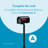 Ironside Black Post-Mount Mailbox with Magnetic Closure