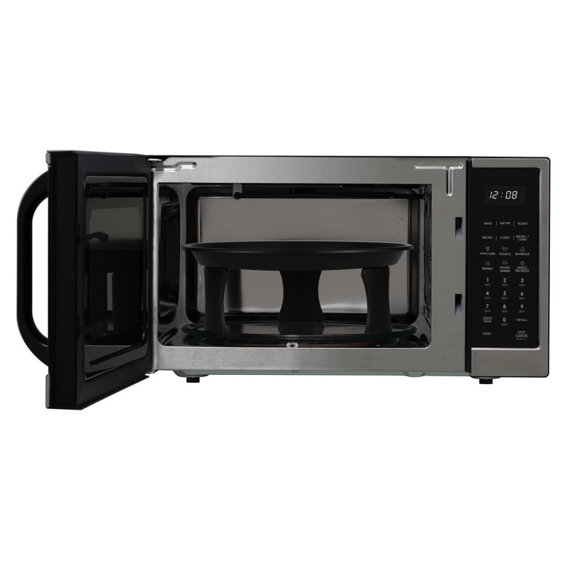 Impecca 1.3 Cu. Ft.  4-In-1  Microwave Oven, Air Fry, Convection, Roast - Stainless Steel