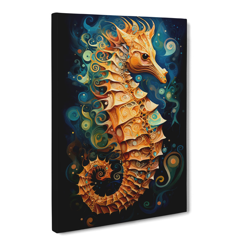 Seahorse Abstract - No Frame Print, 60cm H x 40cm W x 3cm D