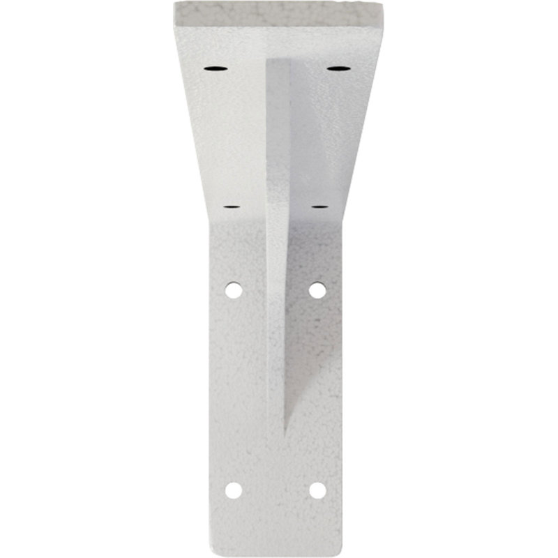 Support en acier Embrey, H 5,25 po x l 2 po x P 14 po, Blanc martelé