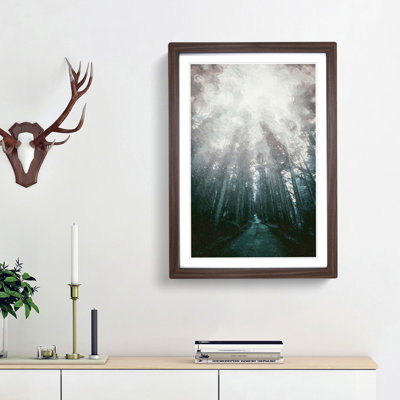 Down the Forest Path in Abstract - Picture Frame Painting Print