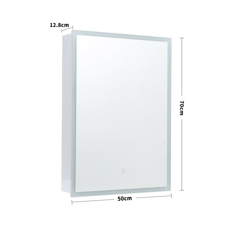 Banelly 50mm W 70mm H Surface Framed Medicine Cabinet Mirror 3