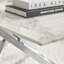 Lenworth Marble Effect Coffee Table - Glass Topped Metal Leg Centre Table-1337976153-1341101700