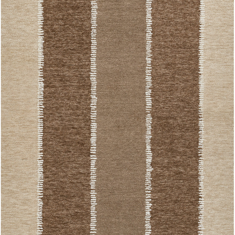 Hand Tufted Wool Geometric Rug, Rectangle 9' x 12'